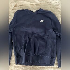 Nike navy blue crewneck (SMALL)